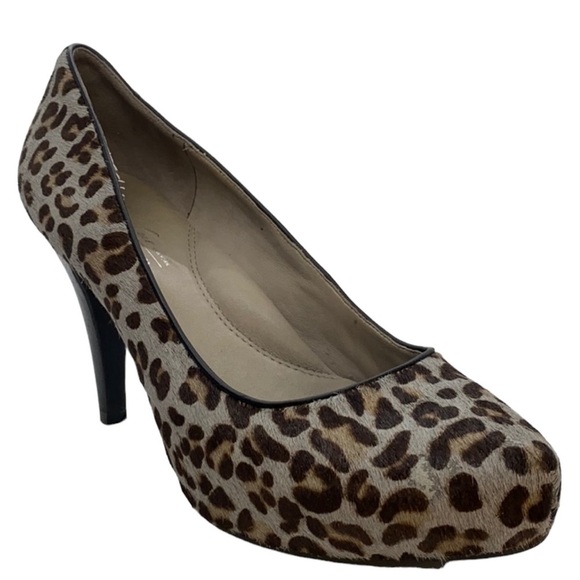 Kenneth Cole Animal Print & Calf Hair Heels - Picture 2 of 11